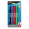 4 Pack Permanent Broadline Markers - Assorted Colors - Made in the USA